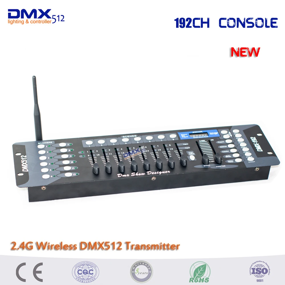 New Arrival! 2017 New DMX 192ch Stage lights equipment  LED controller console wireless dmx controller lighting console