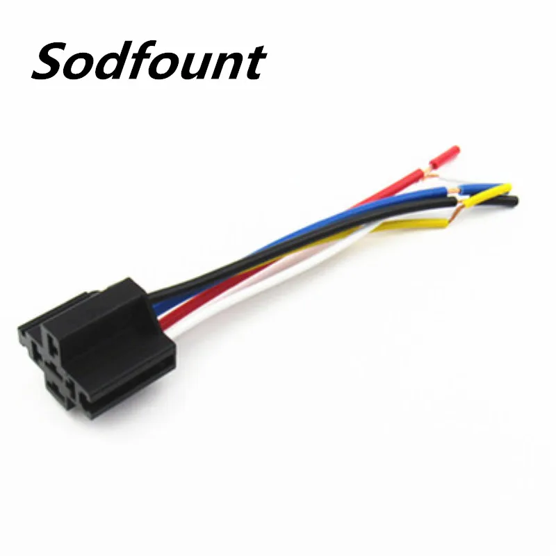

10 set 40A 5pin car relay with line socket relay harness