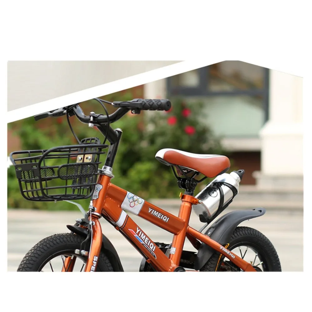 

Iguardor 2018 New Arrival Children Kids Bike Metal Steel Basket Pannier Front Handlebar Storage Basket Cargo Rack