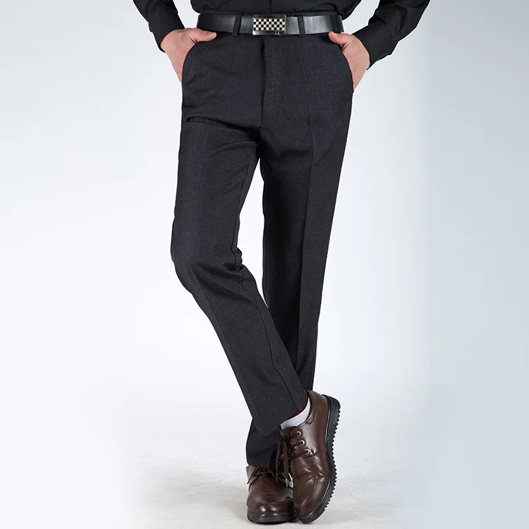 2018 Новое поступление Штаны мужчины досуг Большие размеры 31-40 весна и осень среднего возраста повседневные брюк тонкий прямой Мужские штаны