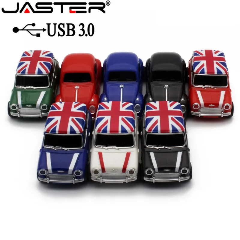 JASTER Symulacja samochodu 64 Гб USB Mini Kreatywny Cooper Samochody Modelu usb 3 0 флеш-карта памяти Флеш накопитель