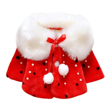 

Baby Coat Winter Cold False Fur Girls Clothes Warm Jacket Kids Christmas Snow Clothes Children Clothing Coat Girls Clothes
