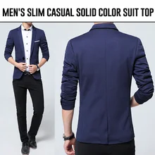 Мужская куртка, повседневная, L-3XL, деловой Блейзер, мужской, причудливый, чистый цвет, для встречи, Мужской Топ, удобный, весенний, для работы, Блейзер, masculino erkek