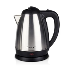 Чайник электрический Galaxy GL 0304(Мощность 2000 Вт, объем 1.8 л, материал корпуса- нержавеющая сталь, отсек для хранения шнура, вращение 360°