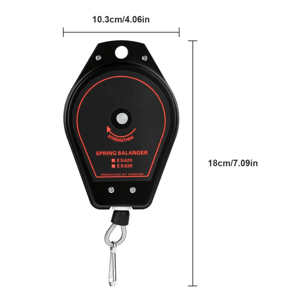 1 шт., ES620, 0,6~ 2,0 кг, выдвижная вешалка, Пружинный балансир, выдвижной держатель для инструментов, вешалка, не Заряженная, безопасные, пружинные Весы