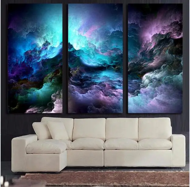 

5D DIY Diamond Embroidery, abstract psychedelic nebula space cloud, Diamond Painting 3pcs, Cross Stitch, 3D, diamond Mosaic,