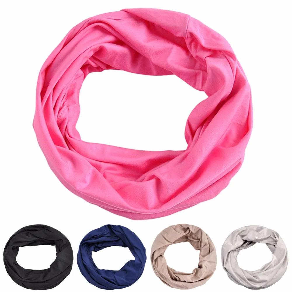 5 Colors Soft Modal Men Women Hiking Scarf Dual Use Neckerchief Hat Windproof Sun Proof Cycling