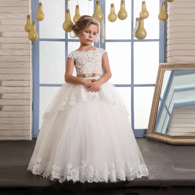 2017-Tulle-Ball-Gown-Flower-Girl-Dresses