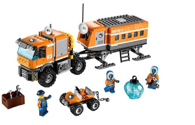 

BELA 10440 394Pcs City Polar Adventure Arctic Outpost Policemen Model Building Blocks Toys For Children Compatible with Lme