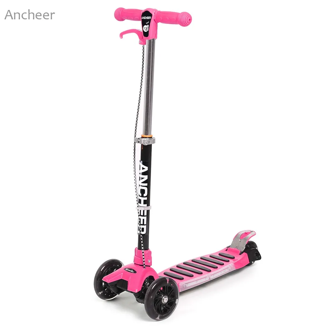 New Aluminium Alloy scooter board adjustable skateboard Kids Mini 3 Wheel Slider Motion Drifter Long Driving Push Scooter