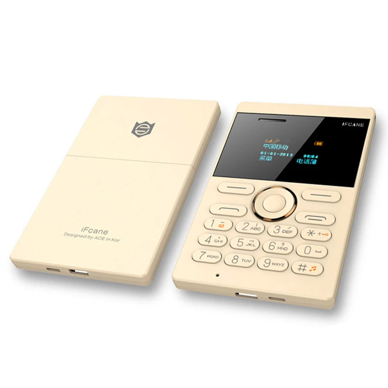 Скидка! 2016 Новый ультратонкий мобильный телефон IFCANE E1 GSM Bluetooth английская русская