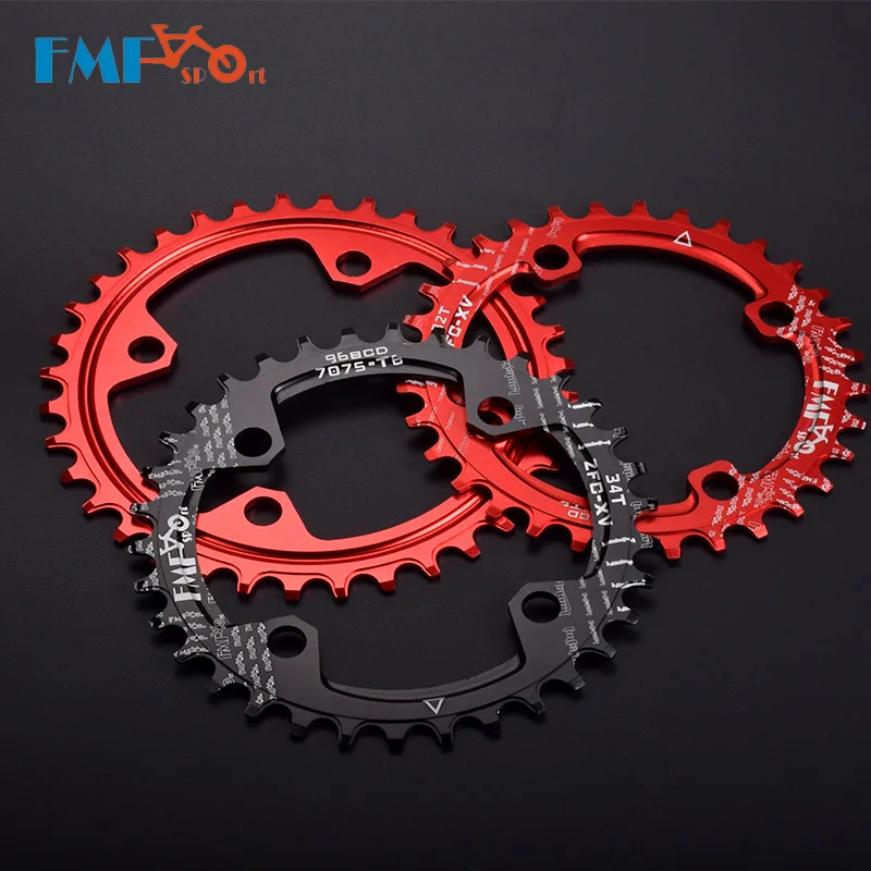 

FMFXTR Bicycle 96 BCD Single Speed Chain Wheel Sprocket Wheel 32T 34T 36T 38T Chainring For MTB Mountain Bike Road Bicycle
