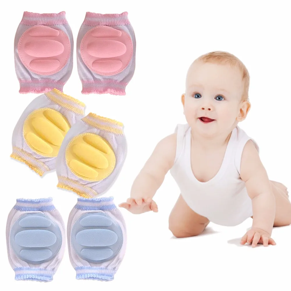 Blue Elephant Patten Infant Knee Pads, Antifall Antiknock Elbow Pads Leggings Crawling Toddlers Soft Protective Infants Safe Play Learning%2f7771402030