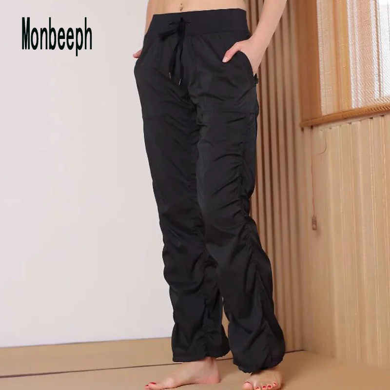 Günstig Monbeeph 2018 Frauen Hohe Taille Elastische Hose Weibliche Gerade Casual Hosen Lose Lange, Breite Bein Hosen