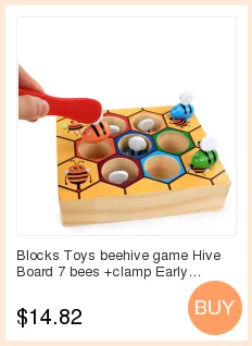 Забавные модели, детские деревянные Твердые Складные Игрушки для малышей, блоки для поезда, строительные блоки, развивающие игрушки для детей, подарки для детей