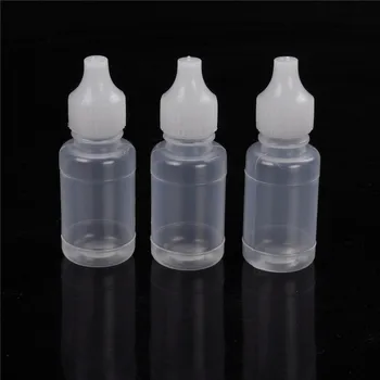 

50Pcs 10ml Eye Liquid Childproof Cap Thin Tip Dropper Bottles HOT Plastic Empty Plastic Squeezable Dropper Bottles