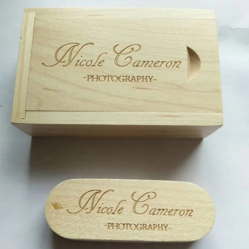 Креативный DIY Пользовательский логотип Maple Wood эксклюзивный usb 2 0 4 ГБ 8 16 32 64 флэш