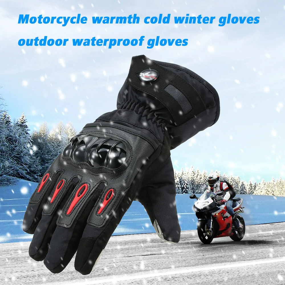 Pro biker Winter Motorcycle Gloves Moto Warm Waterproof