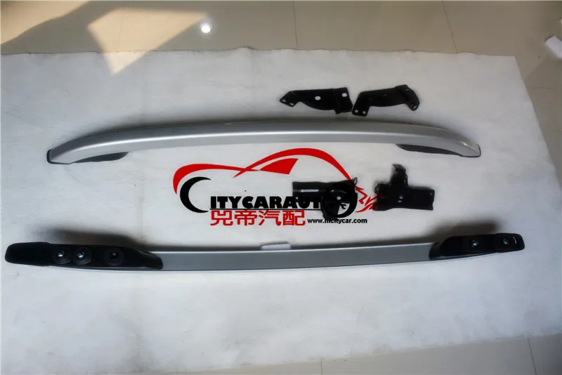 Citycarauto ديكور سقف القضبان صالح لنيسان نافارا NP300 إكسسوارات الفضة سقف القضبان قضبان رف الناقل 2016-2017