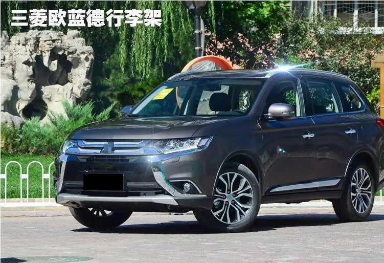 Автомобильный Алюминиевый багажник на крышу, багажная штанга для Mitsubishi Outlander 2013(серебристо-черный