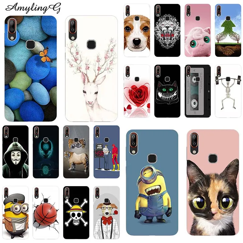 

Fashion Cartoon Printing Case For BQ Vsmart Joy 1 Plus PQ6002 /Active 1 Plus PQ4002 6.18" Soft Silicone Cartoon Rose Dog Funny