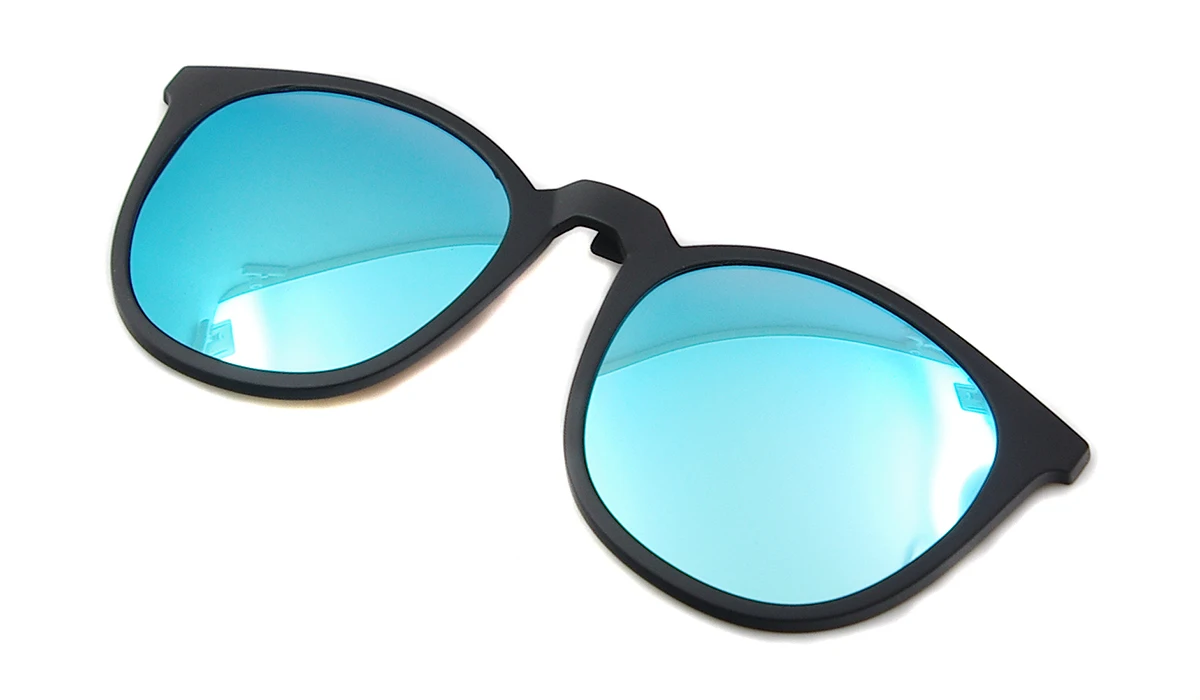 Мужские Круглые винтажные магнитные солнцезащитные очки с зажимом для модели 5518