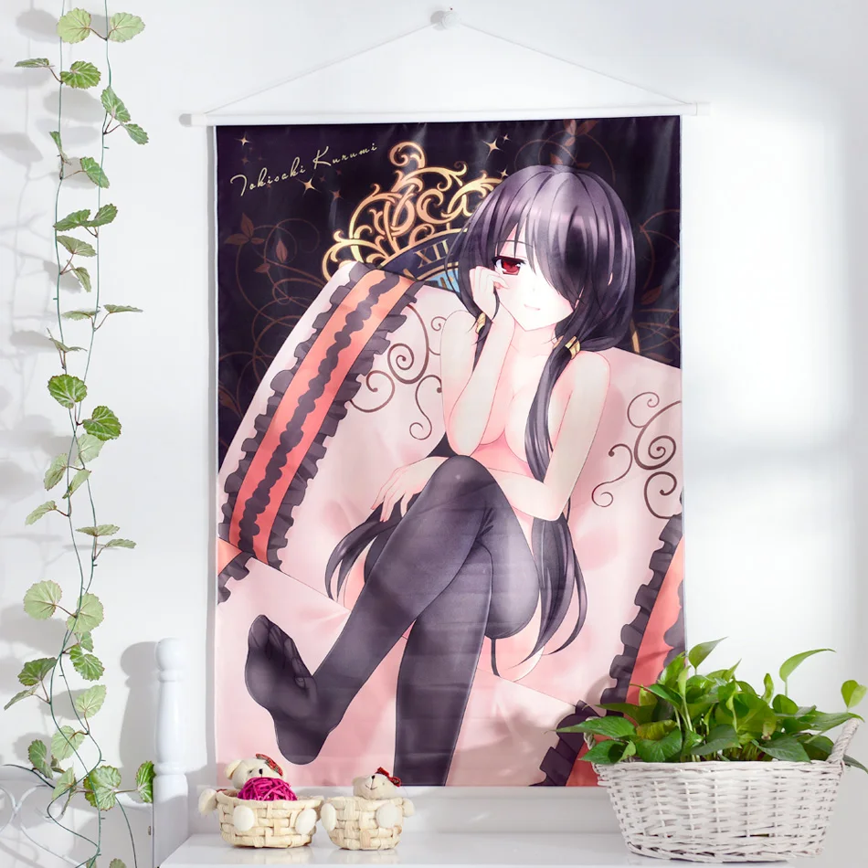 

Anime Date A Live Tokisaki Kurumi Scroll Painting By Numbers Microfiber Animation Sexy Wall Picture Print Poster 100x70cm