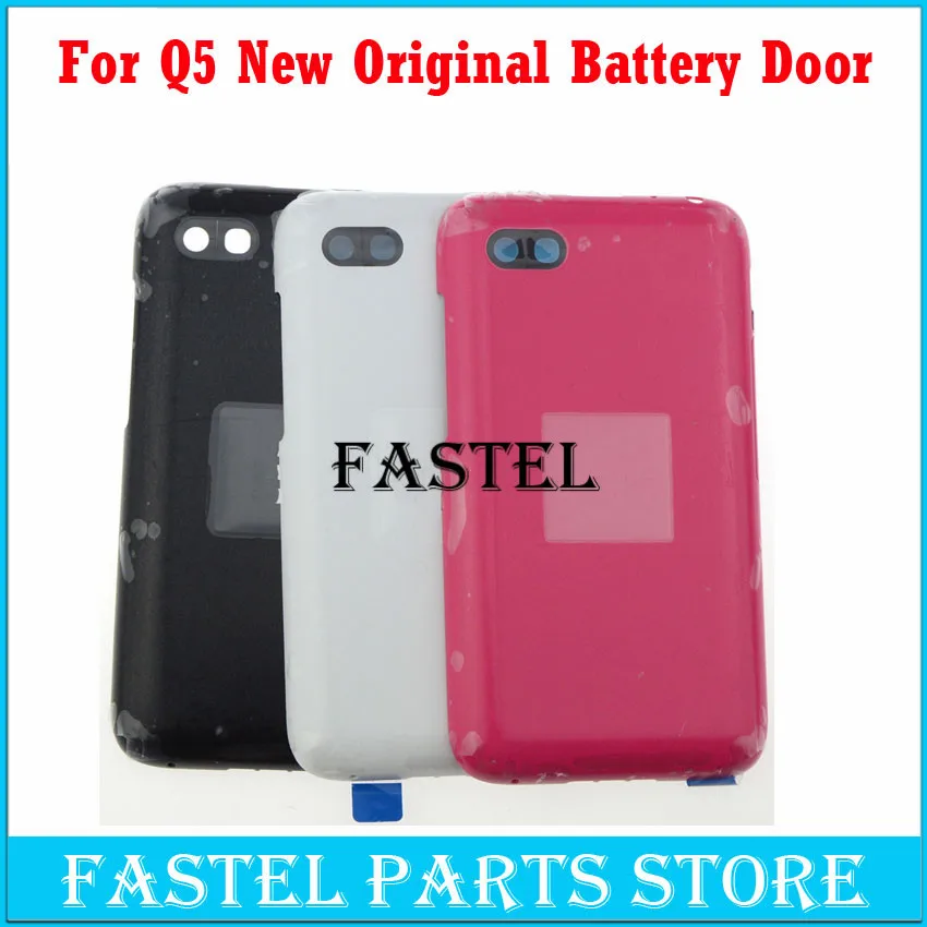 

HKASTEL For Blackberry Q5 Black,White,Pink Original Mobile Phone Housing Back Battery door Cover case Free shipping