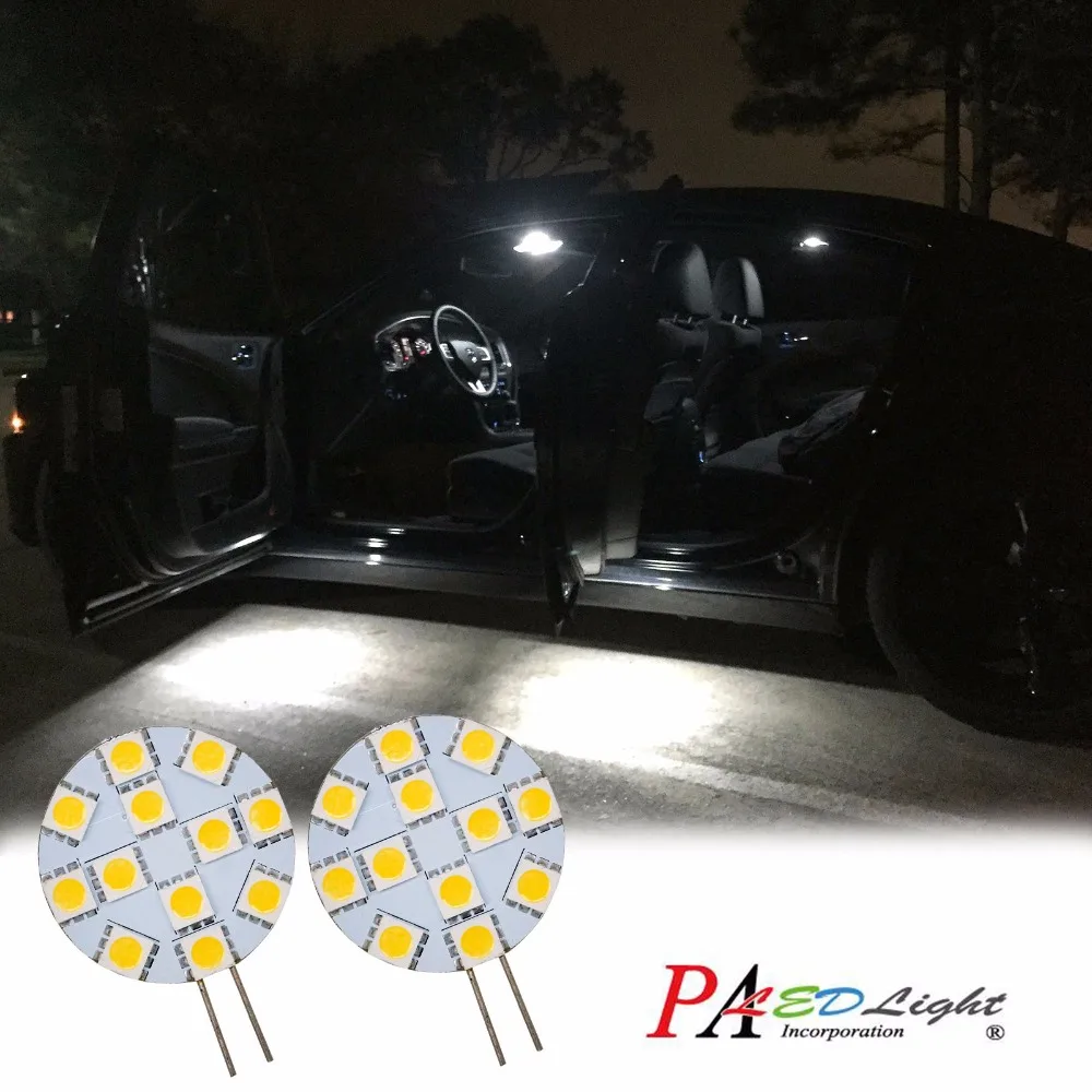 PA LED 2 шт. x теплый белый цвет 12SMD G4 5050 SMD RV Camper лампочки морские светильники DC 12 В |