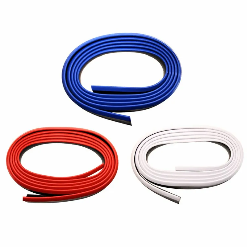 2,5 m Protector de coche parachoques delantero divisor de labios coche pegatina cuerpo Kit alerón parachoques de goma de doble color coche estilo accesorios 2,5 m Protector de coche parachoques delantero divisor de labios coche pegatina cuerpo Kit alerón parachoques de goma de doble color coche estilo accesorios