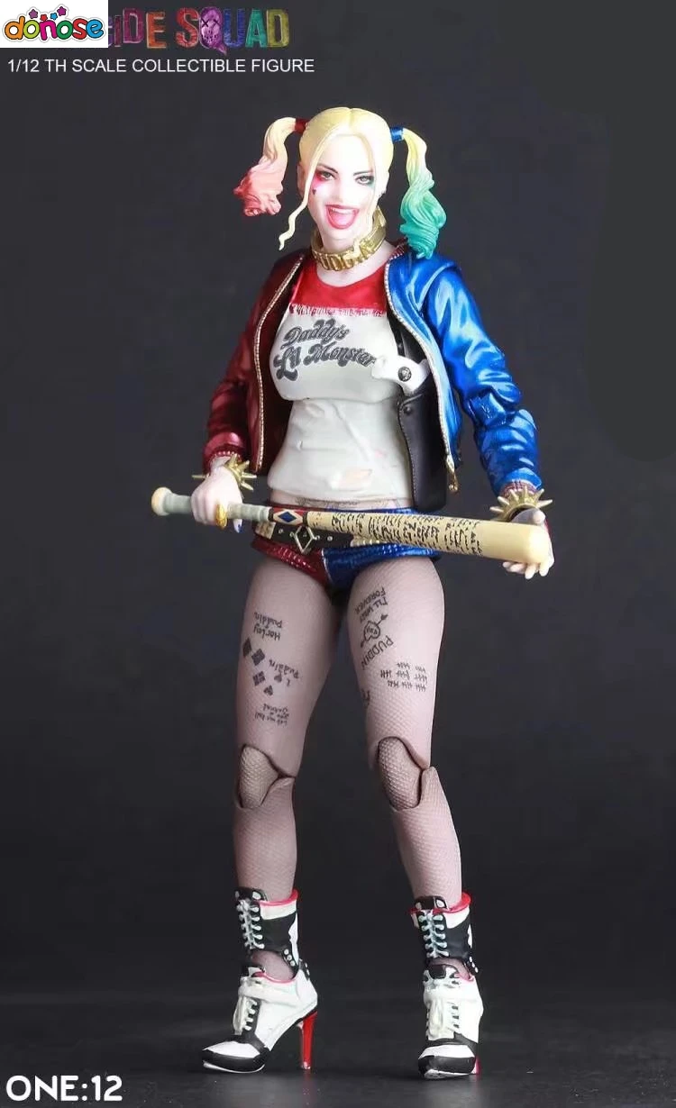 Сумасшедшие игрушки отряд самоубийц Harley Quinn версия подвижная 1/12 th статуя ПВХ