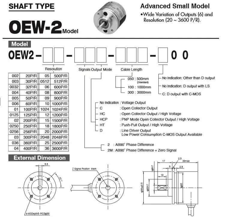 Мини NEMICON 38 мм Внешний 6 мм диаметр вала(дюймы) инкрементный кодовый датчик угла поворота открытый коллекционный Выход 100 300 500 1024 2500 импульсный OEW2-25-2HC