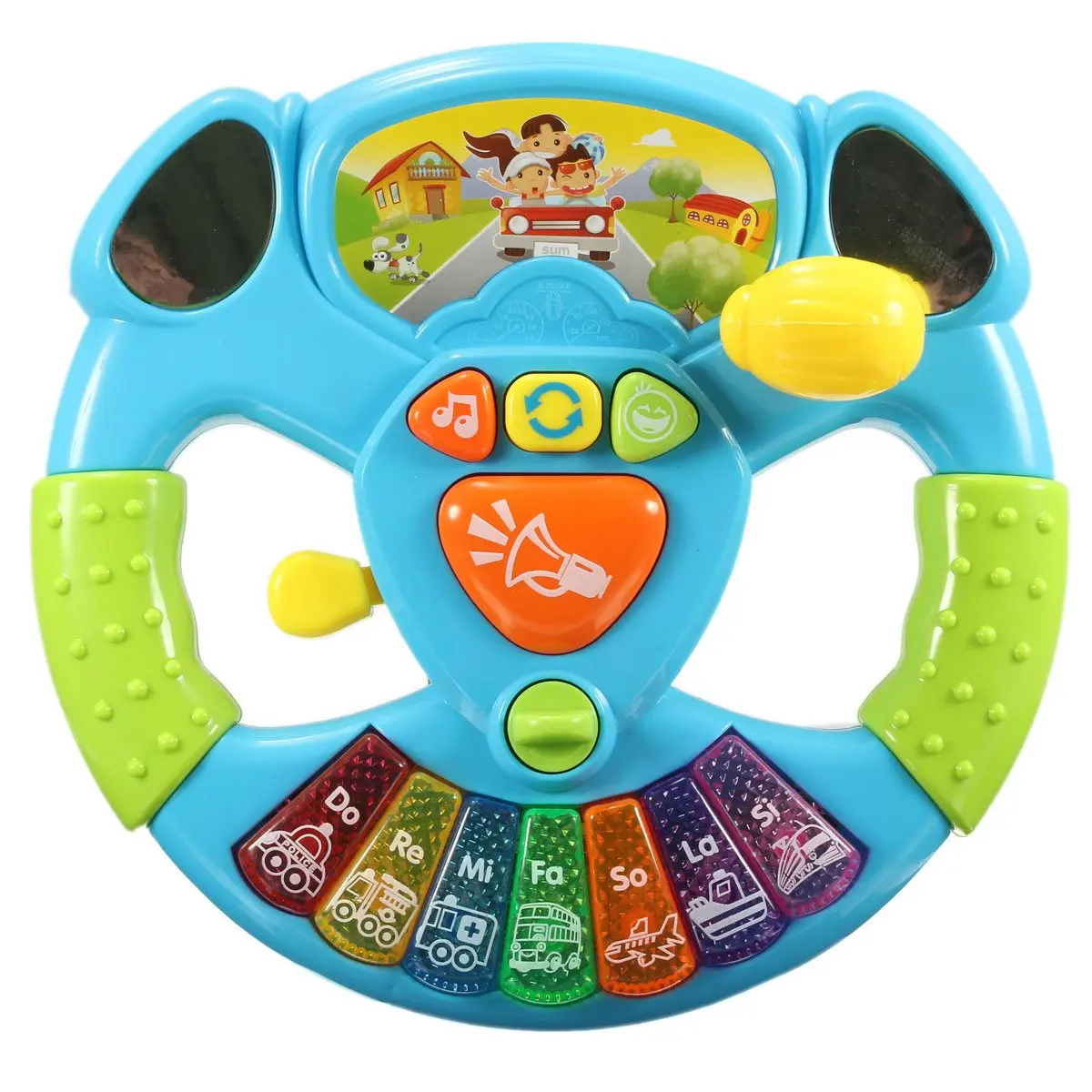 

Music Lights Transportation Tools Education Intelligence Toys Baby Multifunctional Steering Wheel Toys with Electronic Button