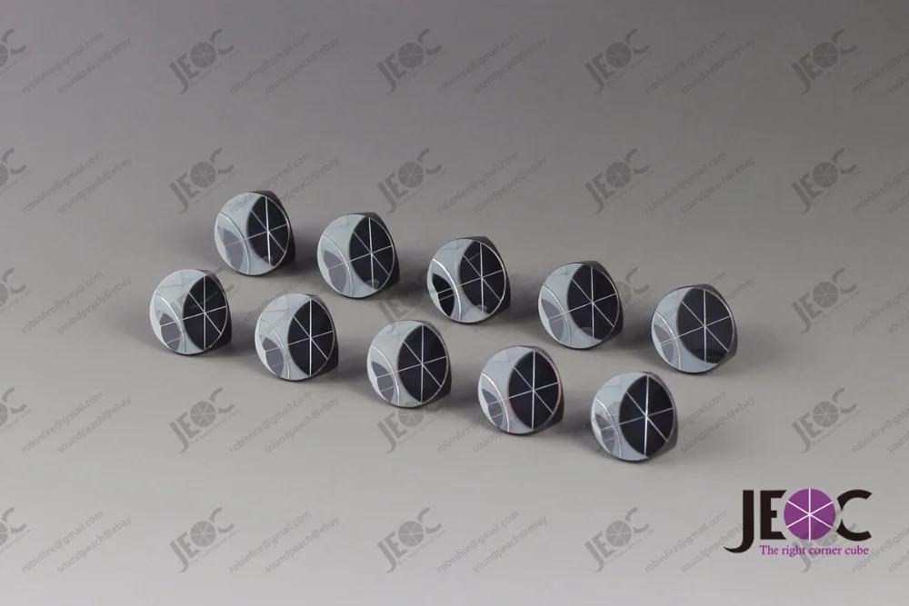 

10 Pieces of Aluminium Coated 1inch Corner Cube Prism, Plated 25.4mm Trihedral Retroreflector, 5 arc secs return Beam