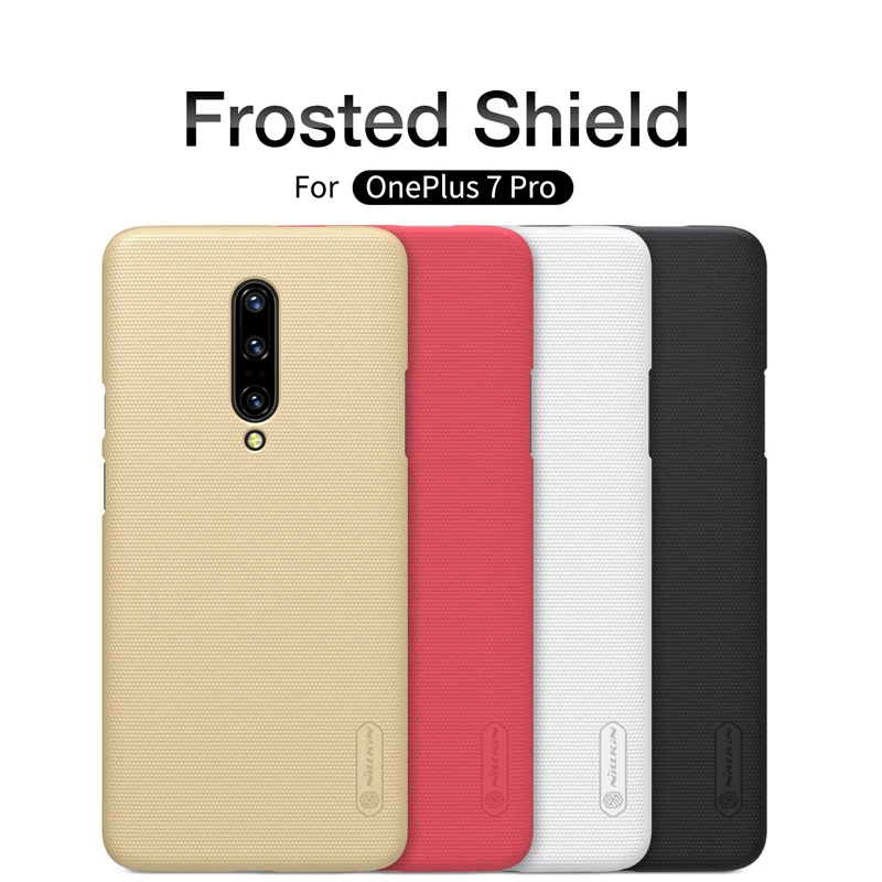 

case for OnePlus 7 pro 6 6t NILLKIN Super Frosted Shield Hard Back Cover case For OnePlus 3T 3 5 5t 6 7 7t With phone stand