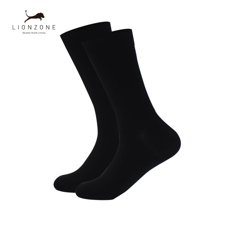 Брендовые деловые Новые популярные зимние мужские носки из бамбукового волокна, антибактериальные дезодорирующие носки для мужчин, утолщенные мужские носки US9-13 - Цвет: Black