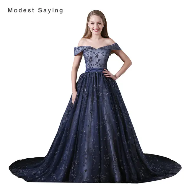 Navy Blue Evening Gowns