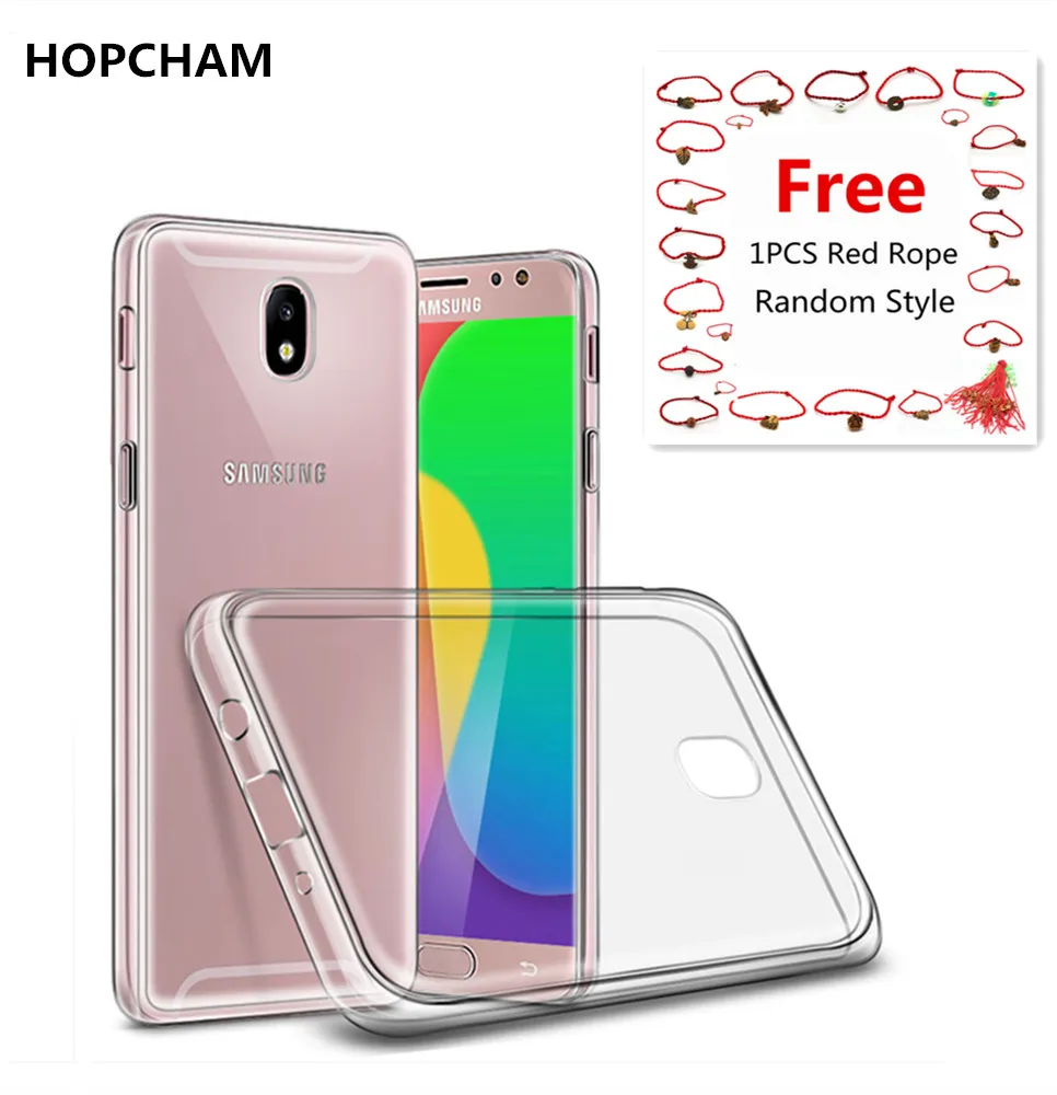 HOPCHAM Премиум ТПУ чехол для Samsung Galaxy J3 J5 J7 Pro 2017 EU тонкий прозрачный силиконовый
