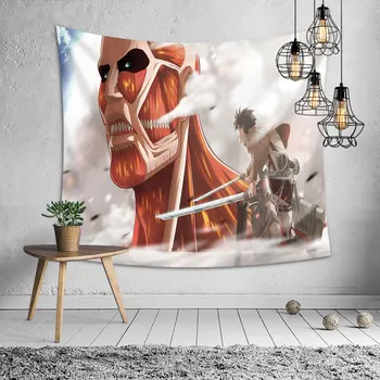 

Attack on Giant Man Tapestry Hanging Picture Tablecloth Decorative Living Room Decor Wall Hanging Home Decoration Beach Mat