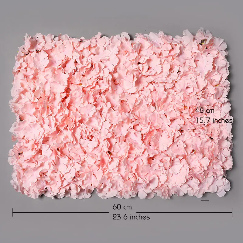 Erxiaobao моделирование розовый красный лепесток гортензии стена из искусственных цветов задний план Свадебный магазин поддельные цветы украшения в помещении - Цвет: Pink