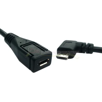 

CY 90 Degree Left Angled Micro USB 2.0 Male to Female Tablet Phone Extension Cable