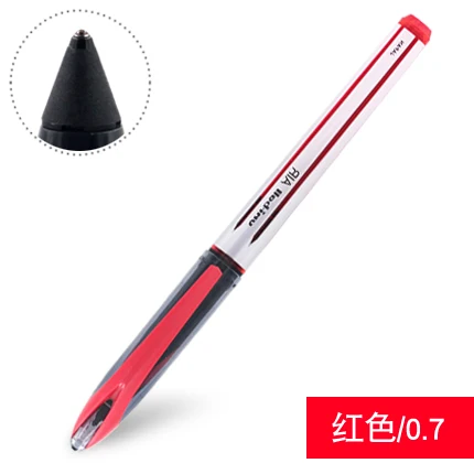 Uni шариковые воздушные гелевые ручки, UBA-188, японская шариковая ручка, ручка для вывески, гладкое управление чернилами, 0,5/0,7 наконечник, быстрая сушка для студентов, офиса - Цвет: Red 0.7mm