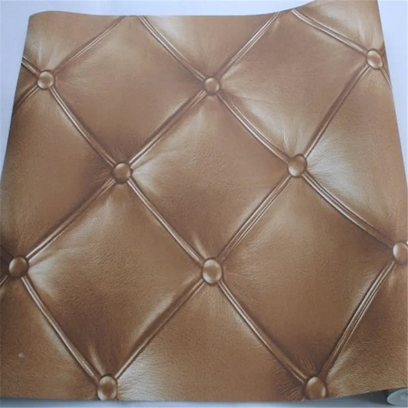 European Luxury PVC Wallpapers Rolls Faux Leather 3D Wallpaper for Walls Living Room Bedroom Wall Papers Covering Home Decor
