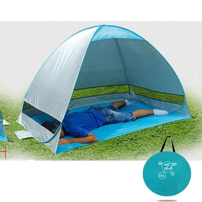 ФОТО freeshipping one second quick open outdoor camping fishing beach tent no need installation 1-2 people adult tent