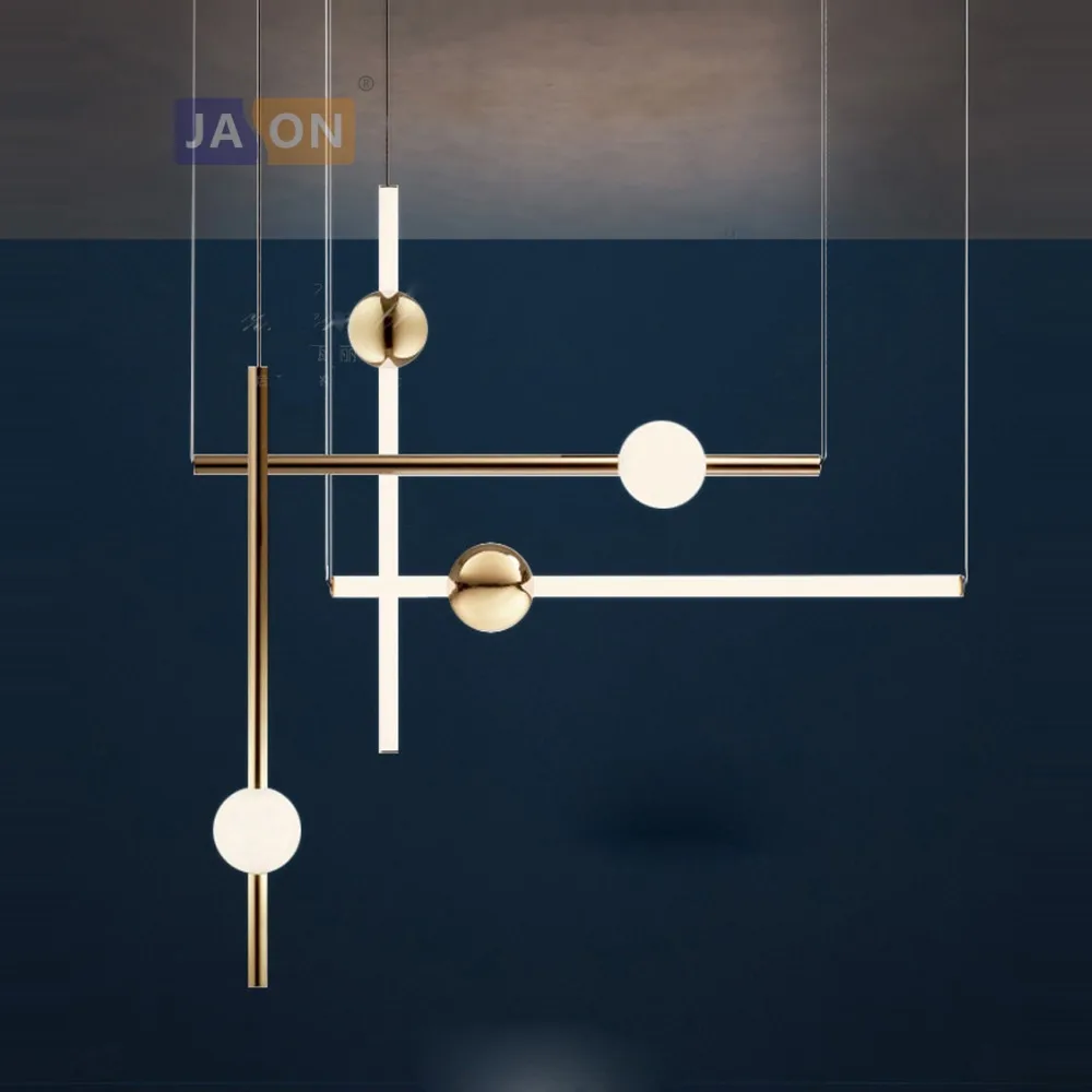 

LED Postmodern Iron Acrylic Gold White Minimalism LED Lamp.LED Light.Pendant Lights.Pendant Lamp For Foyer Dinning Room