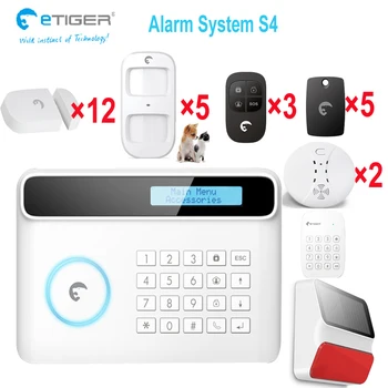 

Nederlands Dutch language LCD menu sensor alarm security system etiger S4 gsm home system for Holland market