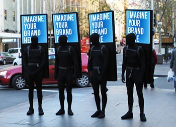 

Protable Human Carry Walking LED Backpack Advertising Billboard Double Sided Display Poster