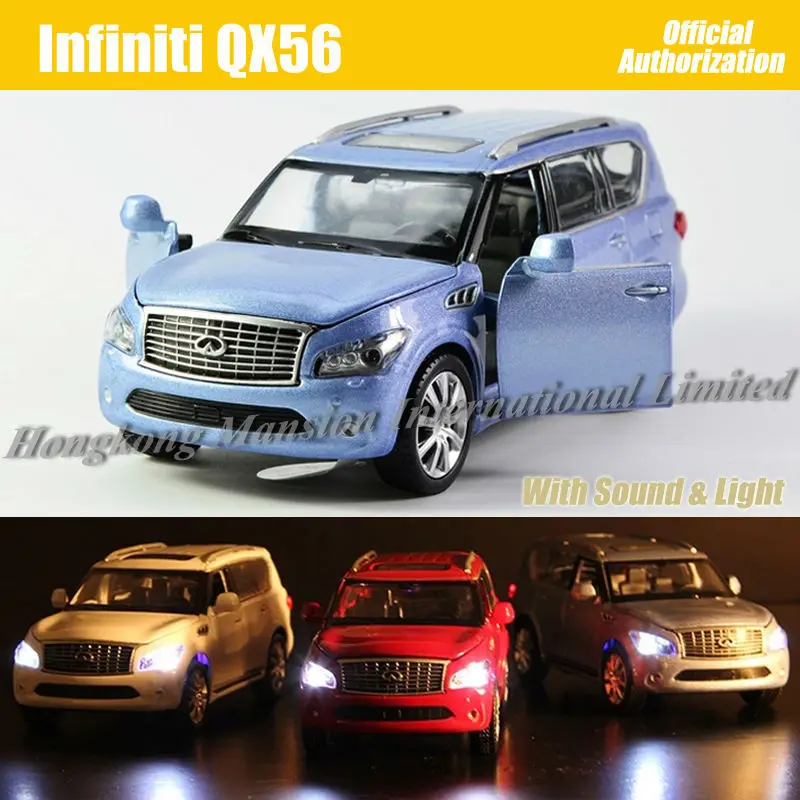 Infiniti QX70 Police Car Scale 1:36 Luxury SUV Russian Diecast Model Toy Cars 