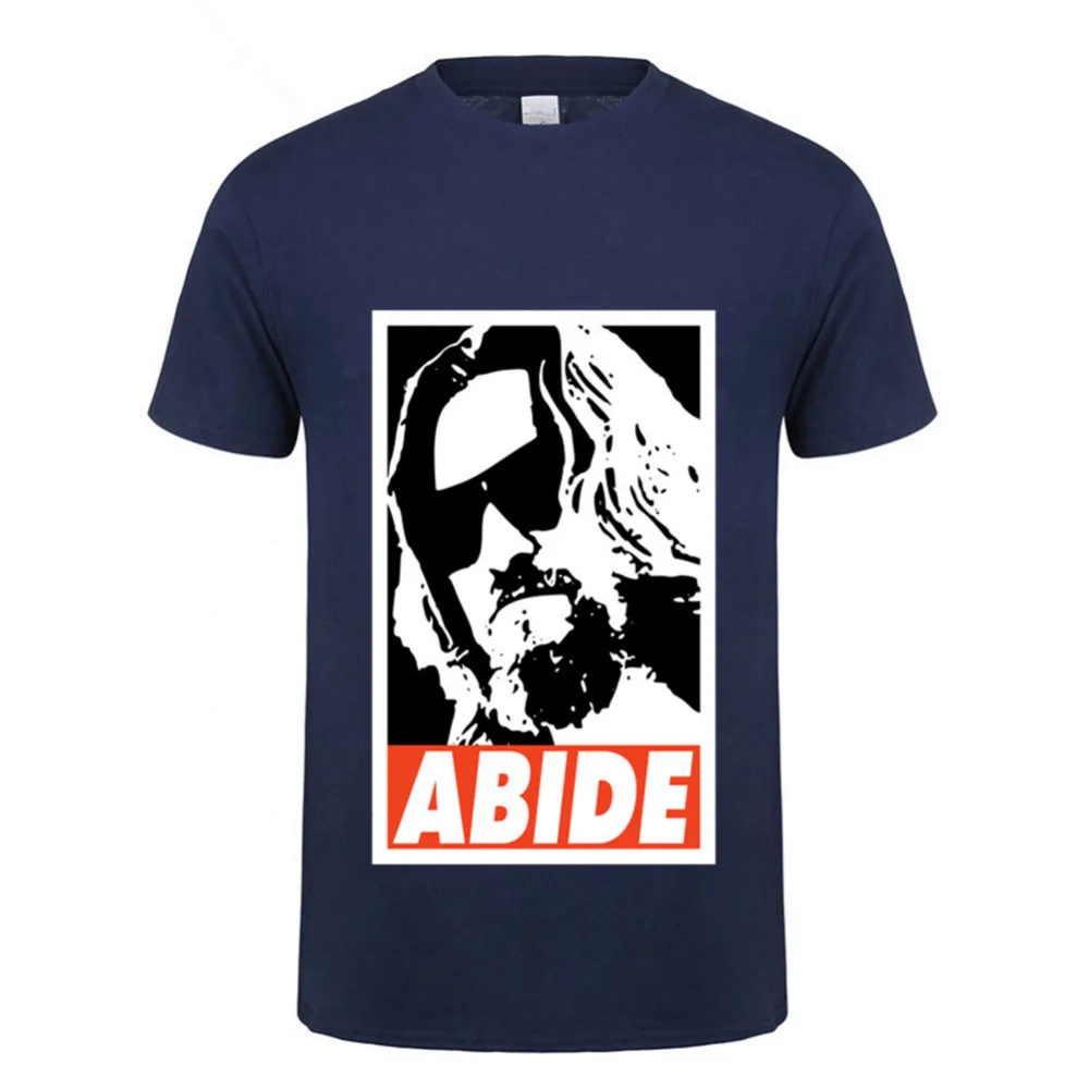 Деловые рубашки с надписью The Big Lebowski Abide постер Jeff Bridge El Duderino черная футболка