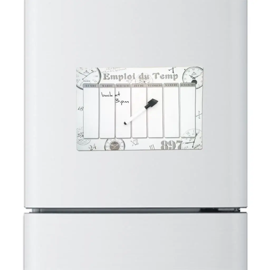 2pcs lot emploi du temp clock printed custom fridge magnet emploi du temp